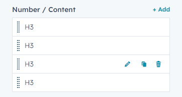 content tab