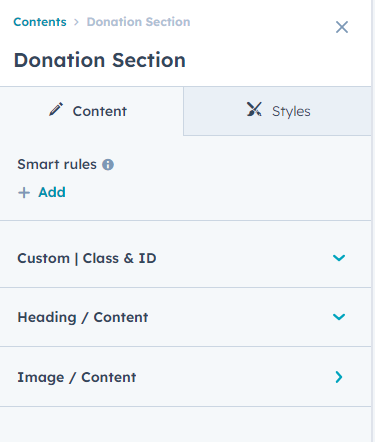 content Tab