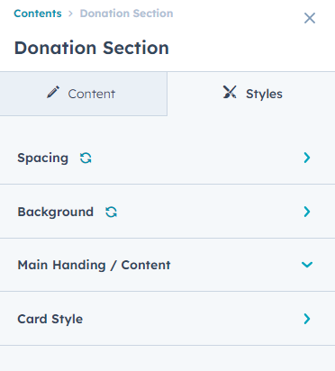 content Tab
