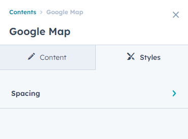 Content tab