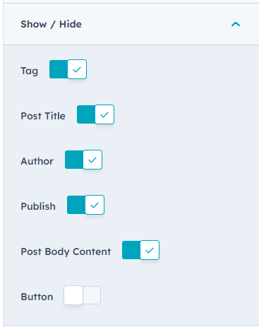 content tab
