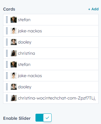Content tab