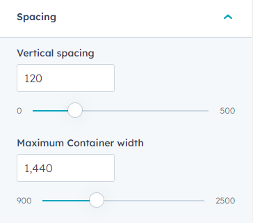 Spacing